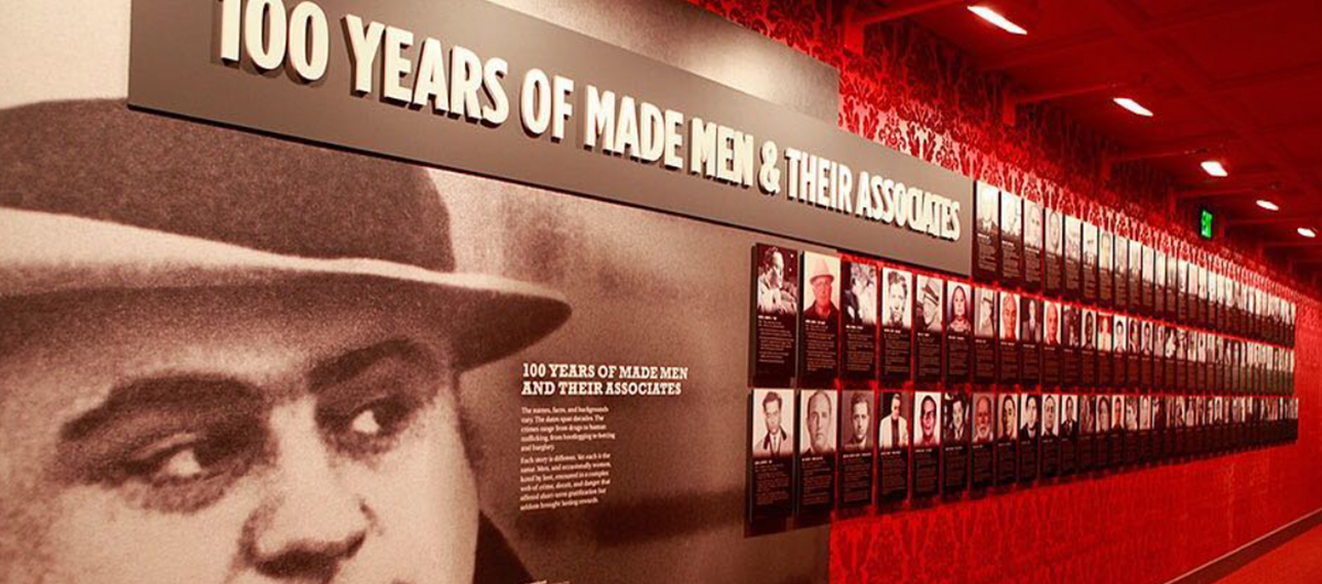 100 Years of Made Men exhibit on floor one of The Mob Museum.